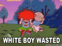 White boy wasted gif of Tommy and Chuckie looking intoxicated