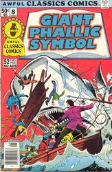 Giant Phallic Symbol cover of Moby Dick comic with the title changed to Giant Phallic Symbol
