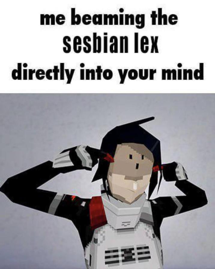 Beaming Sesbian Lex me beaming the sesbian lex directly into your mind EX=