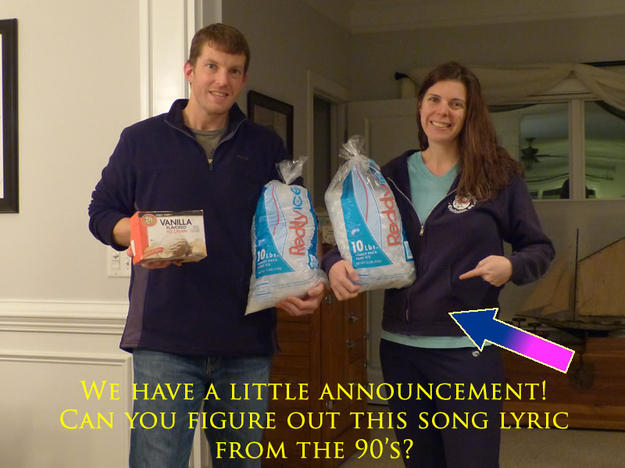 Ice Ice Baby WE HAVE A LITTLE ANNOUNCEMENT! CAN YOU FIGURE OUT THIS SONG LYRIC FROM THE 90'S?