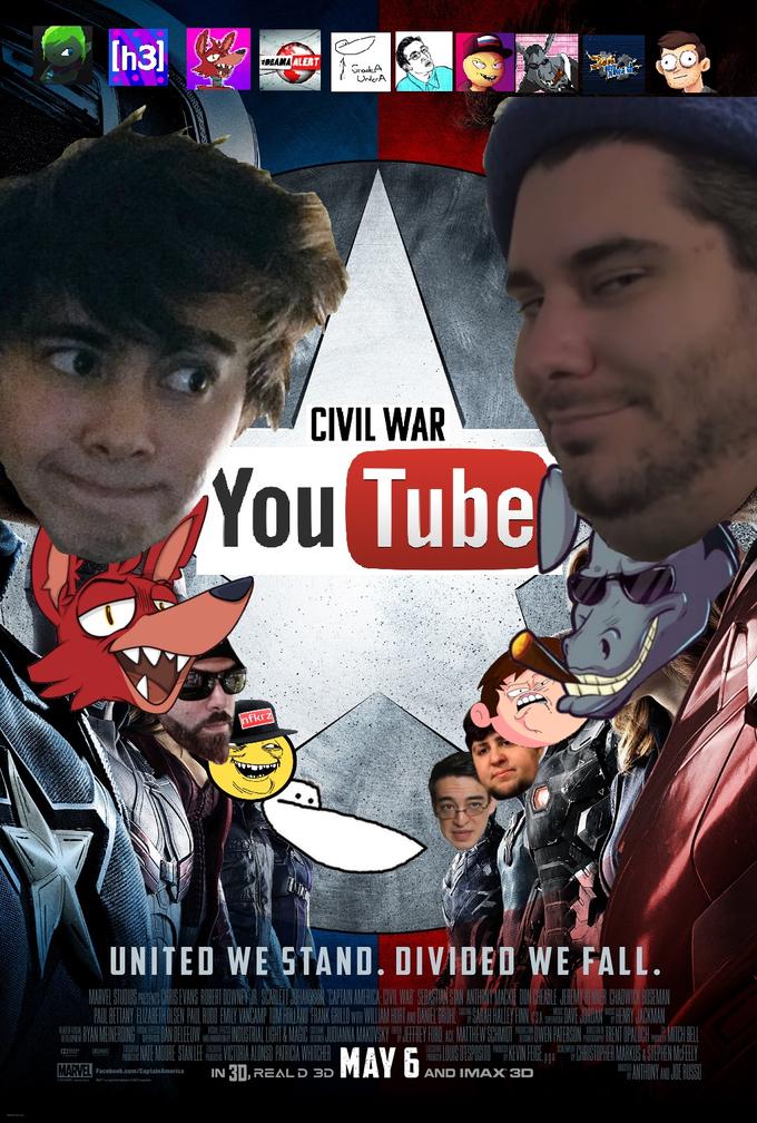 Civil War: YouTube memegate movie poster