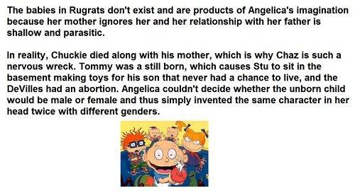 A creepy theory dark theory about Rugrats being a fantasy fabricated in Angelica's mind