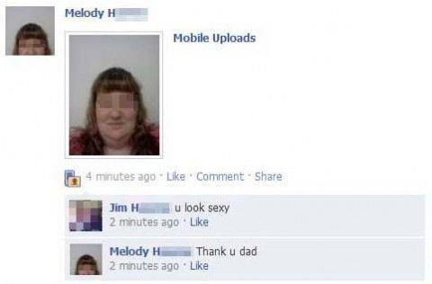 Thank you dad. Melody H Mobile Uploads 4 minutes ago Like Comment Share Jim H u look sexy 2 minutes ago Like Melody HThank u dad 2 minutes ago Like